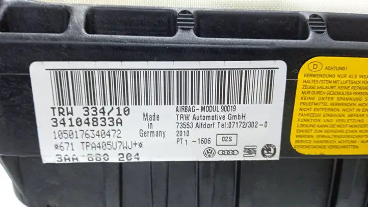 Volkswagen PASSAT B7 (2011 - 2014) 3AA880204 Подушка безопасности пассажира — фото 2