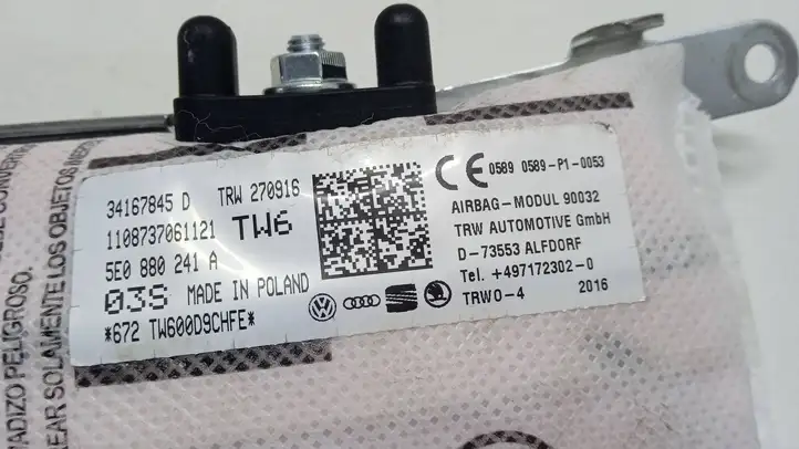 Skoda Octavia Mk3 (5E) (2013 - 2019) 5E0880241A Подушка безопасности сиденья — фото 2