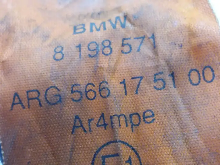 BMW 5 E39 (1996 - 2003) 8198571 Передний ремень безопасности — фото 3