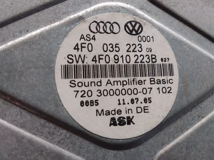Audi A6 S6 C6 4F (2004 - 2008) 4F0035223 Усилитель звука — фото 2