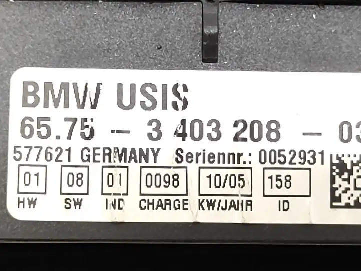 BMW X3 E83 (2003 - 2010) 65753403208 Включатель раздвижной крыши — фото 4