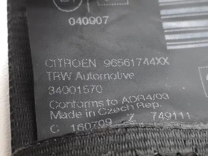 Citroen C5 (2008 - 2017) 96561744 Задний ремень безопасности — фото 8