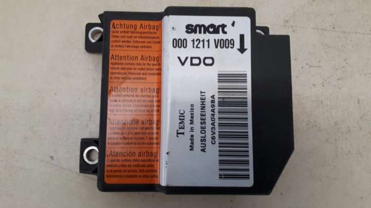 0001211V009 Smart ForTwo I Oro pagalvių valdymo blokas