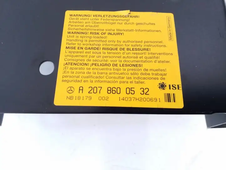 Mercedes-Benz E C207 W207 (2009 - 2017) A2078600532 Система защиты от опрокидывания — фото 2