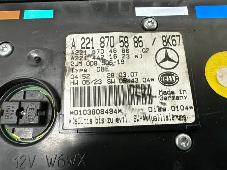 Mercedes-Benz S W221 (2005 - 2013) A2218705886 Включатель освещения интерьера — фото 4