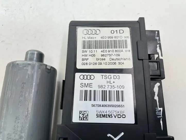 Audi A8 S8 D3 4E (2005 - 2007) 4E0959801D Стеклоподъемник задней двери — фото 5