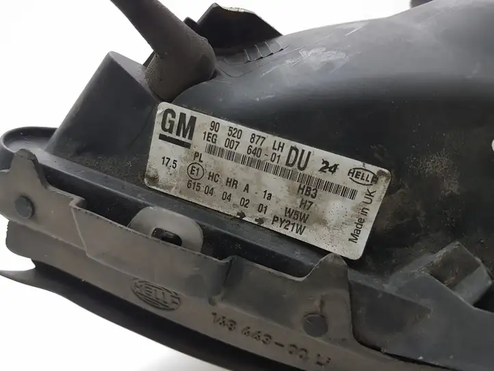 Opel Astra G (1998 - 2004) 90520877LH Передняя фара — фото 7