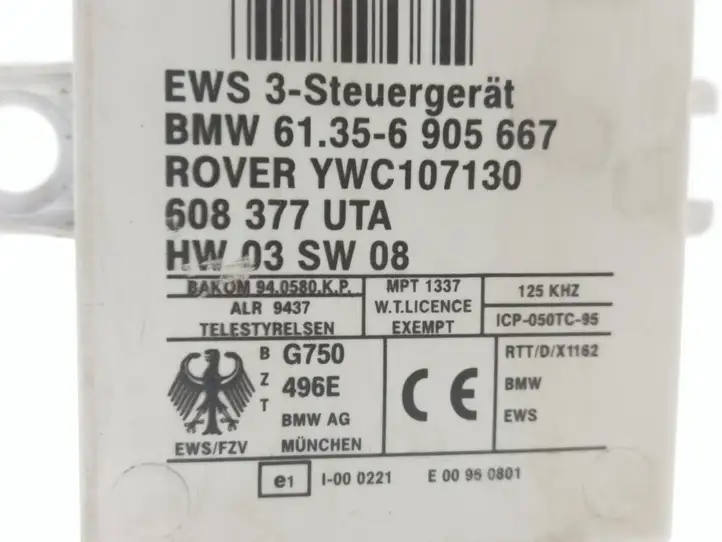 BMW 5 E39 (1996 - 2003) 6905667 Блок иммобилайзера — фото 2