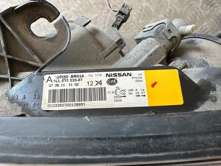 Nissan Qashqai (2010 - 2013) 26060BR03A Передняя фара — фото 3
