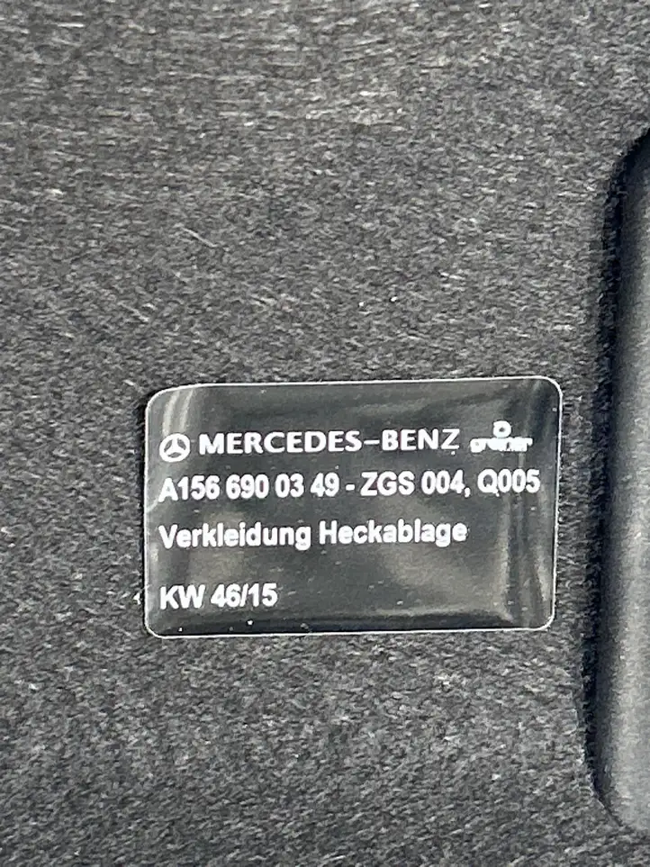 Mercedes-Benz GLA W156 (2013 - 2017) A1566900349 Задний подоконник — фото 8