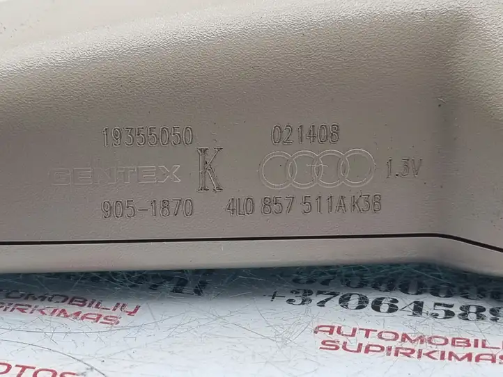 Audi Q7 4L (2005 - 2009) 4L0857511AK Салонное зеркало заднего вида — фото 6