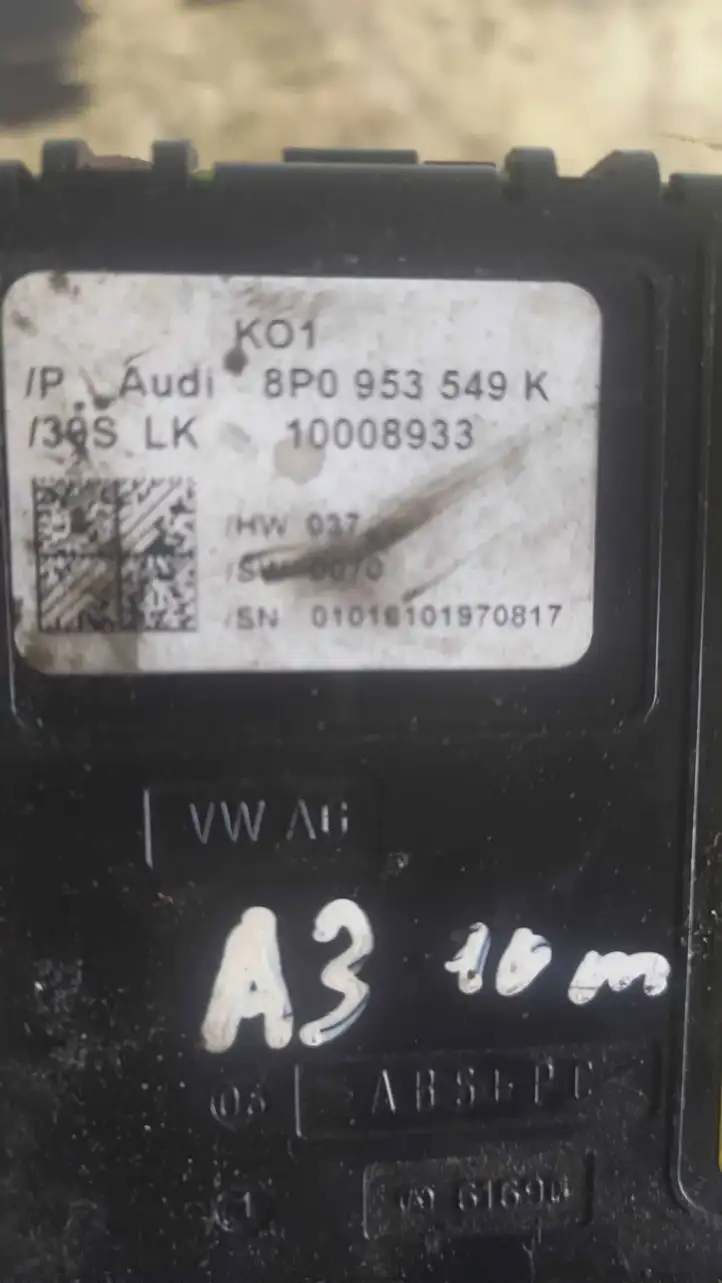 Audi A3/S3 8P (2008 - 2013) 8P0953549K Датчик угла поворота руля — фото 4