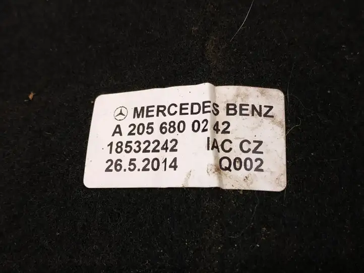 Mercedes-Benz C W205 (2014 - 2021) Задний коврик салона — фото 6
