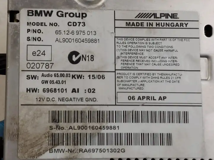 BMW 3 E90 E91 (2005 - 2012) 6968101 Магнитола / мультимедийная система — фото 8