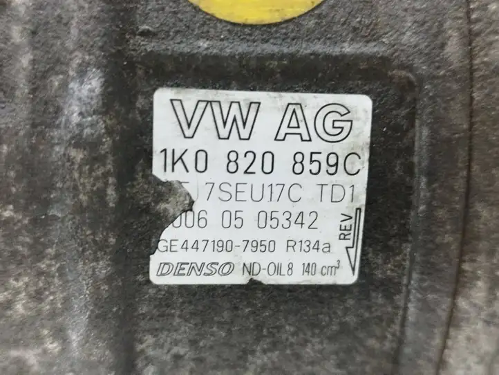 Volkswagen Golf Plus (2004 - 2008) 1K0820859C Компрессор (насос) кондиционера воздуха — фото 2