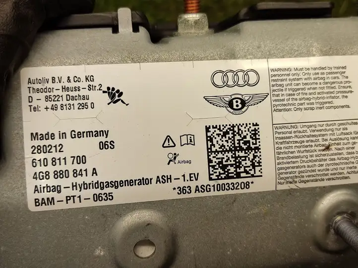 Audi A6 C7 (2011 - 2014) 4G8880841A Коленная подушка безопасности — фото 3