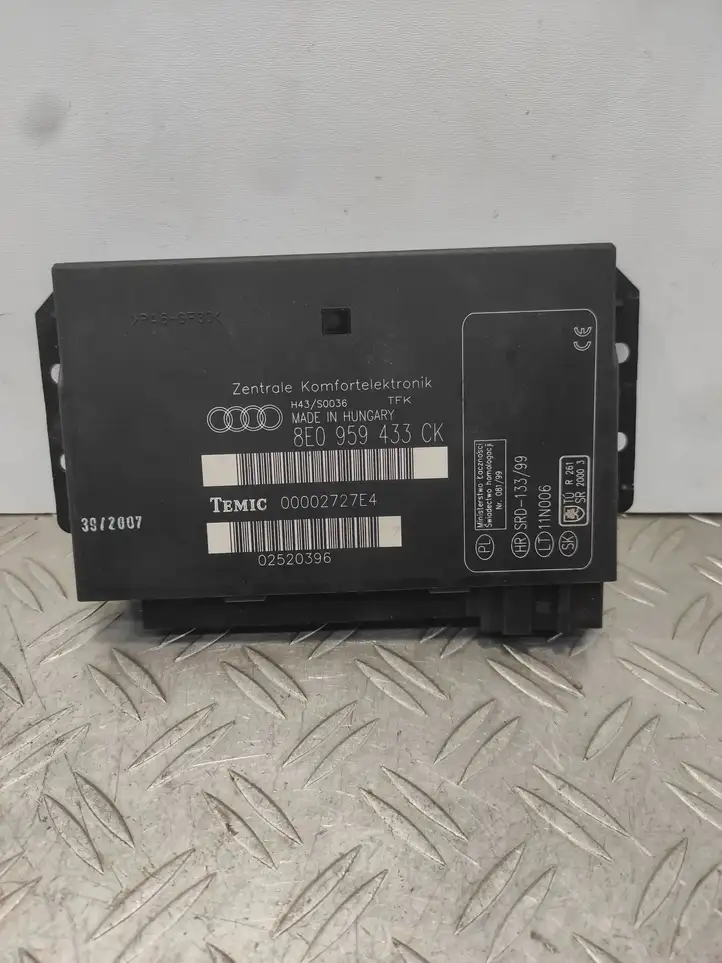 Audi A4 S4 B7 8E 8H (2004 - 2009) 8E0959433CK Модуль комфорта — фото 1