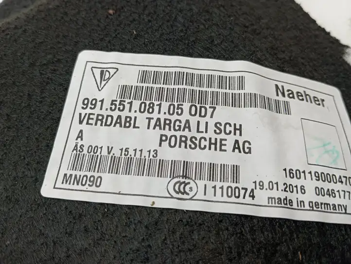 Porsche 911 991 (2011 - 2019) 99155108105 Прочая отделка багажника — фото 2