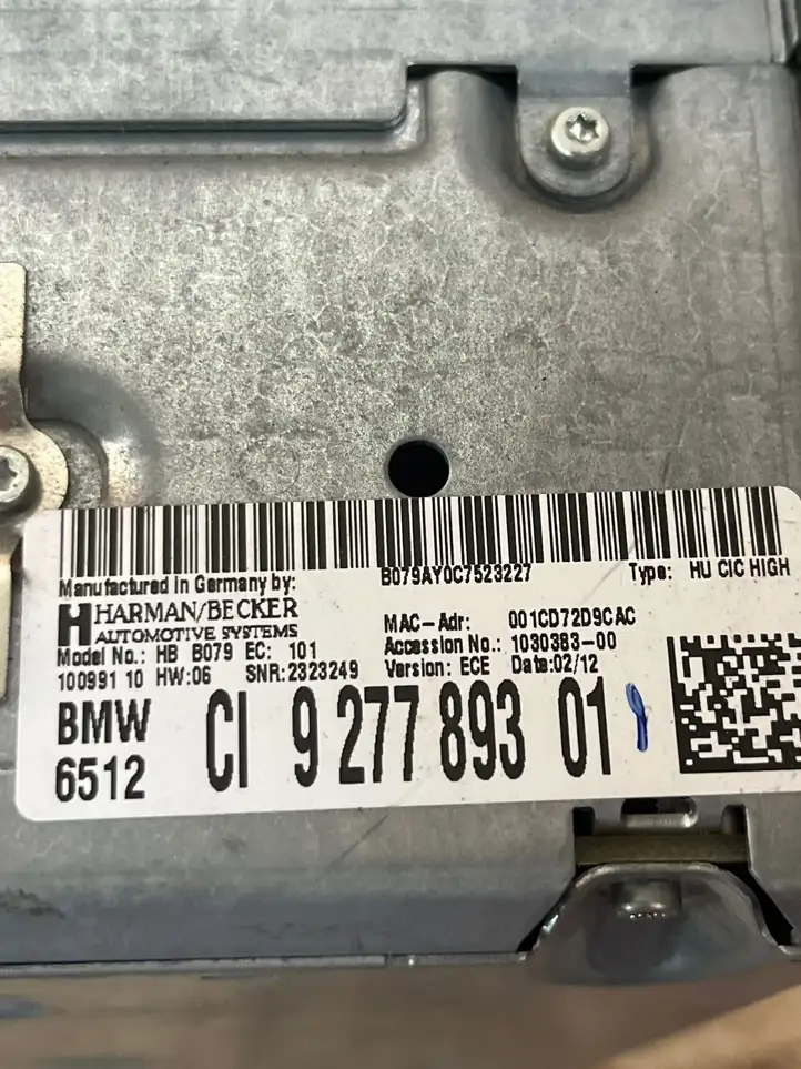 BMW 3 F30 F35 F31 (2012 - 2018) 927789301 Магнитола / мультимедийная система — фото 4