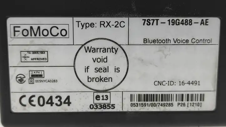 Ford Mondeo MK IV (2007 - 2014) 7S7T19G488AE Bluetooth модуль — фото 5