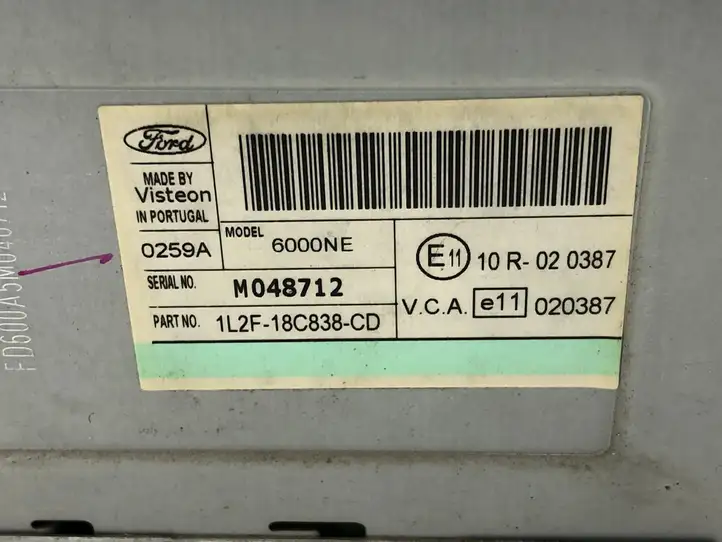 Ford Transit - Tourneo Connect (2002 - 2009) 1L2F18C838CD Магнитола / мультимедийная система — фото 3