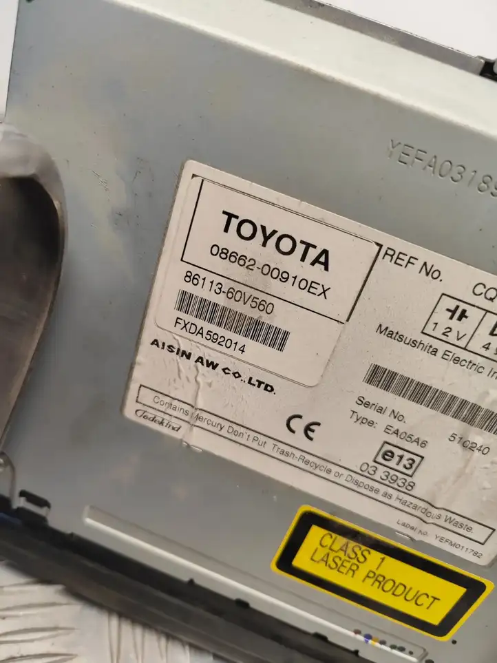Toyota Avensis T250 (2006 - 2009) 0866200910 Магнитола / мультимедийная система — фото 5