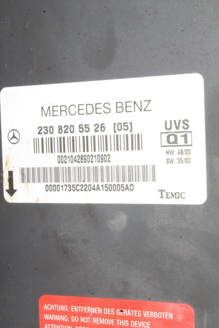 Mercedes-Benz SL R230 (2001 - 2012) 2308205526 Блок управления люком — фото 3