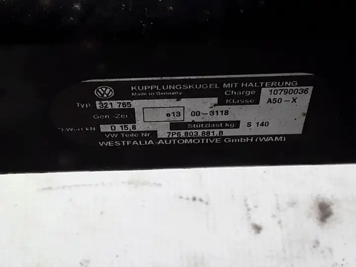 Volkswagen Touareg II (2010 - 2018) 7P6803881B Комплект буксировочного крюка — фото 2