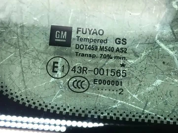 Opel Astra J (2009 - 2012) DOT459M540AS2 Треугольное стекло кузова — фото 2