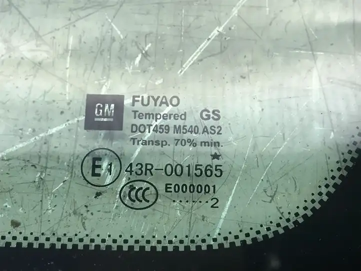 Opel Astra J (2009 - 2012) DOT459M540AS2 Треугольное стекло кузова — фото 2