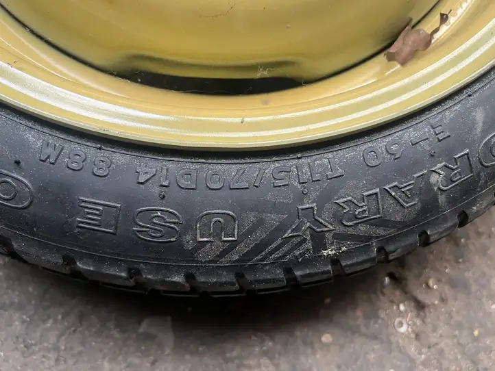 Toyota Yaris (1999 - 2003) T11570D14 Запасное колесо R14 — фото 4