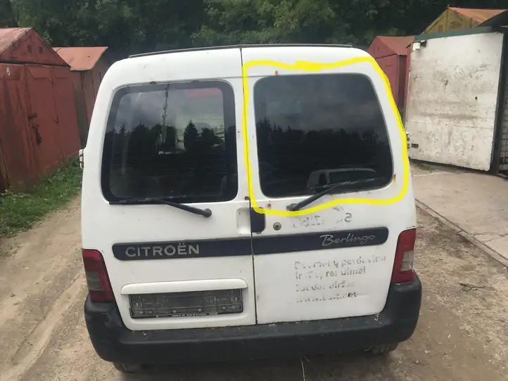 Citroen Berlingo (2003 - 2007) AS2 Стекло двери багажника — фото 1