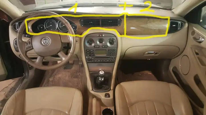 Jaguar X-Type (2001 - 2008) MEDIS475 Отделка внутренней панели салона — фото 18
