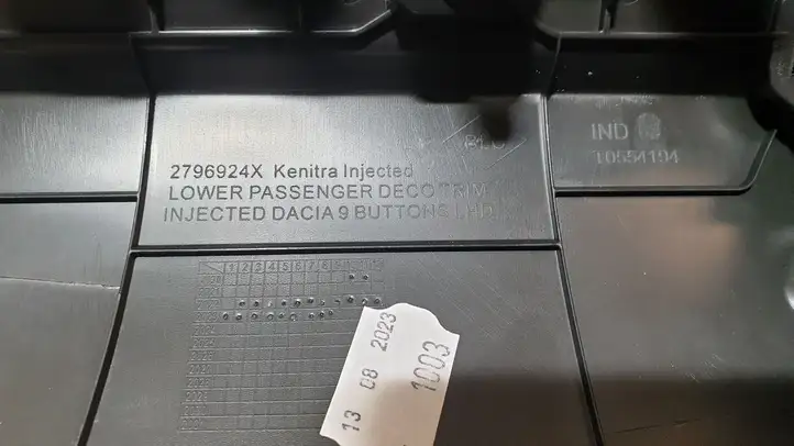 Dacia Jogger (2022 - ) 683102400R Центральная отделка панели приборов — фото 8