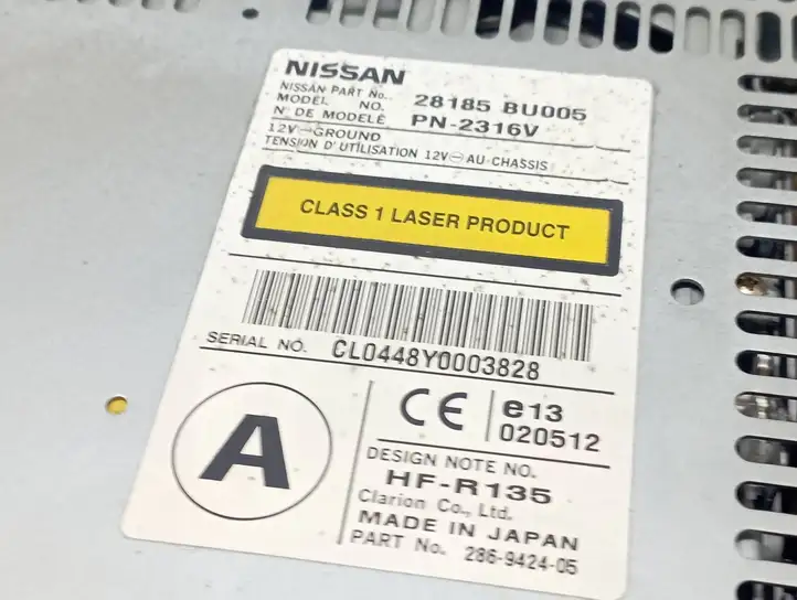 Nissan Almera (2000 - 2006) 28185BU005 Магнитола / мультимедийная система — фото 4