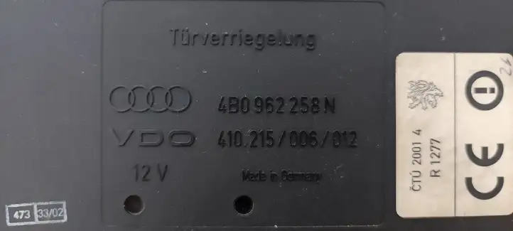 Audi A6 S6 C5 4B (2001 - 2004) 4B0962258N Модуль комфорта — фото 4