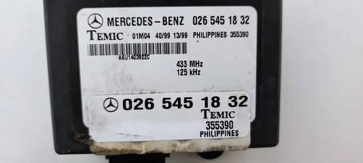 Mercedes-Benz Vito Viano W638 (1996 - 2003) 0265451832 Блок иммобилайзера — фото 4