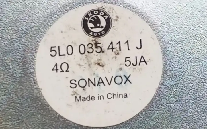 Skoda Yeti (5L) (2009 - 2012) 5L0035411J Динамики задних дверей — фото 3