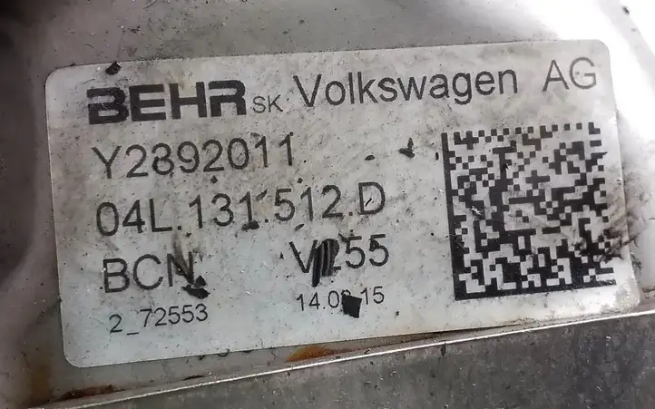 Volkswagen PASSAT B8 (2015 - ) 04L131512D Охладитель клапана EGR — фото 7