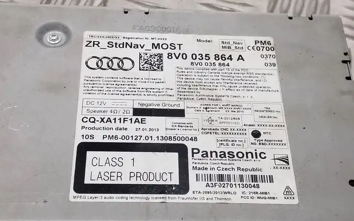 Audi A3/S3 8V (2012 - 2016) 8V0035864A Магнитола / мультимедийная система — фото 8