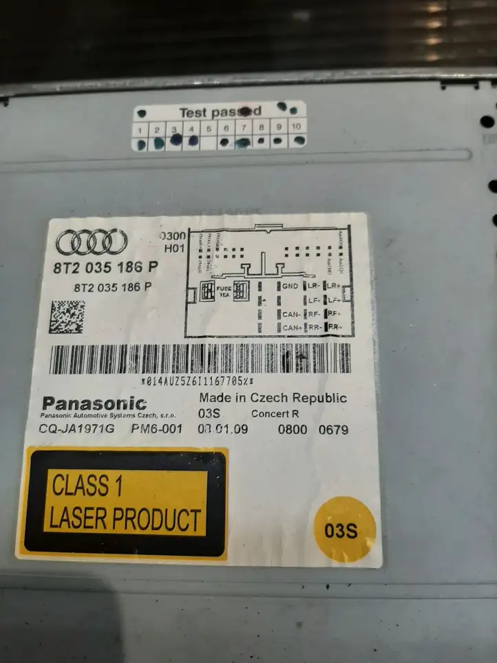 Audi A4 S4 B8 8K (2007 - 2011) 8T2035186P Магнитола / мультимедийная система — фото 2