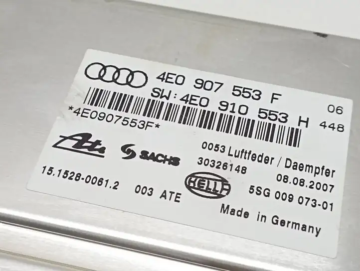 Audi A8 S8 D3 4E (2007 - 2010) 4E0907553H Блок управления подвеской — фото 4