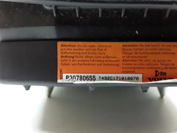 Volvo S80 (2006 - 2009) P30780655 Подушка безопасности руля — фото 3