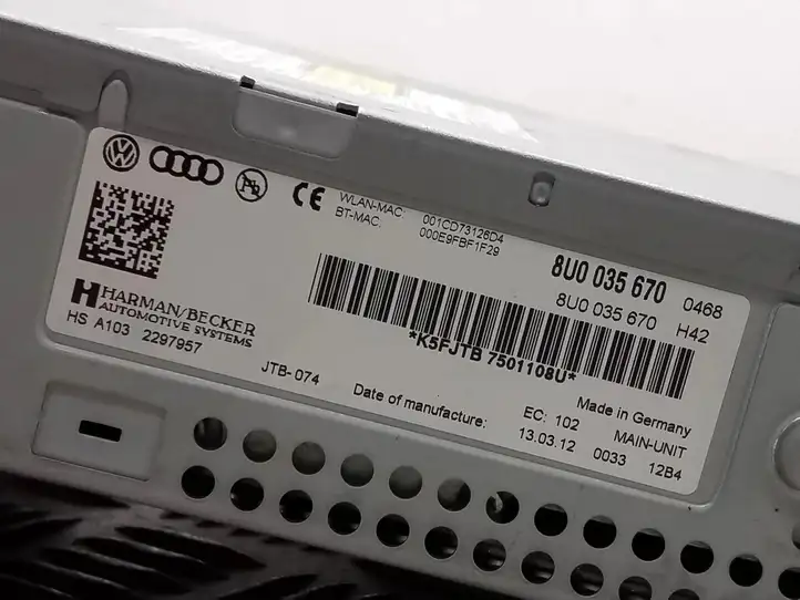 Audi Q3 8U (2011 - 2014) 8U0035670 Магнитола / мультимедийная система — фото 6