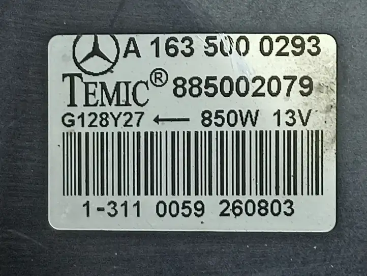 Mercedes-Benz ML W163 (1997 - 2005) A1635000293 Электровентилятор радиатора — фото 8