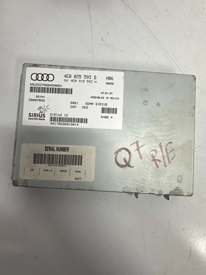 4E0035593D Audi Q7 4L Multimedijos kontroleris