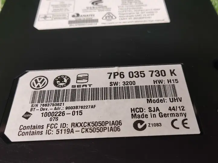 Volkswagen Tiguan (2011 - 2016) 7P6035730K Bluetooth модуль — фото 2