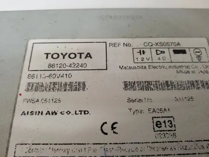Toyota RAV 4 (XA30) (2006 - 2016) 8612042240 Магнитола / мультимедийная система — фото 10