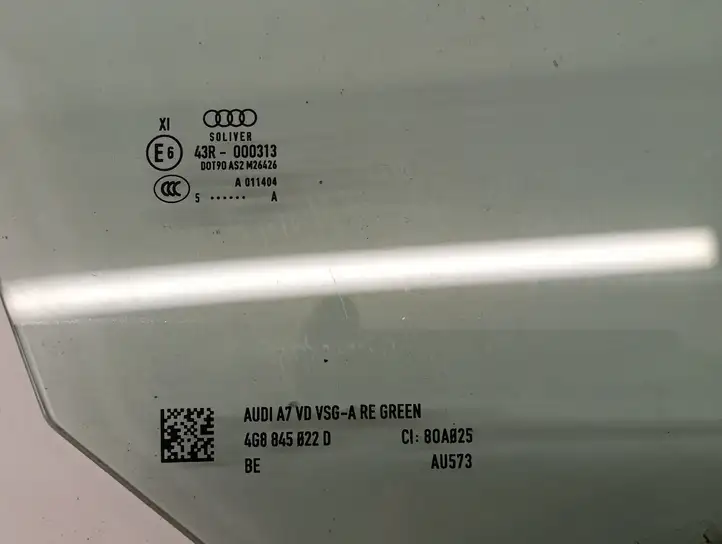 Audi A7 S7 4G (2014 - 2018) 43R000313 Стекло передней двери — фото 3