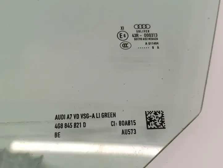 Audi A7 S7 4G (2014 - 2018) 43R000313 Стекло передней двери — фото 3